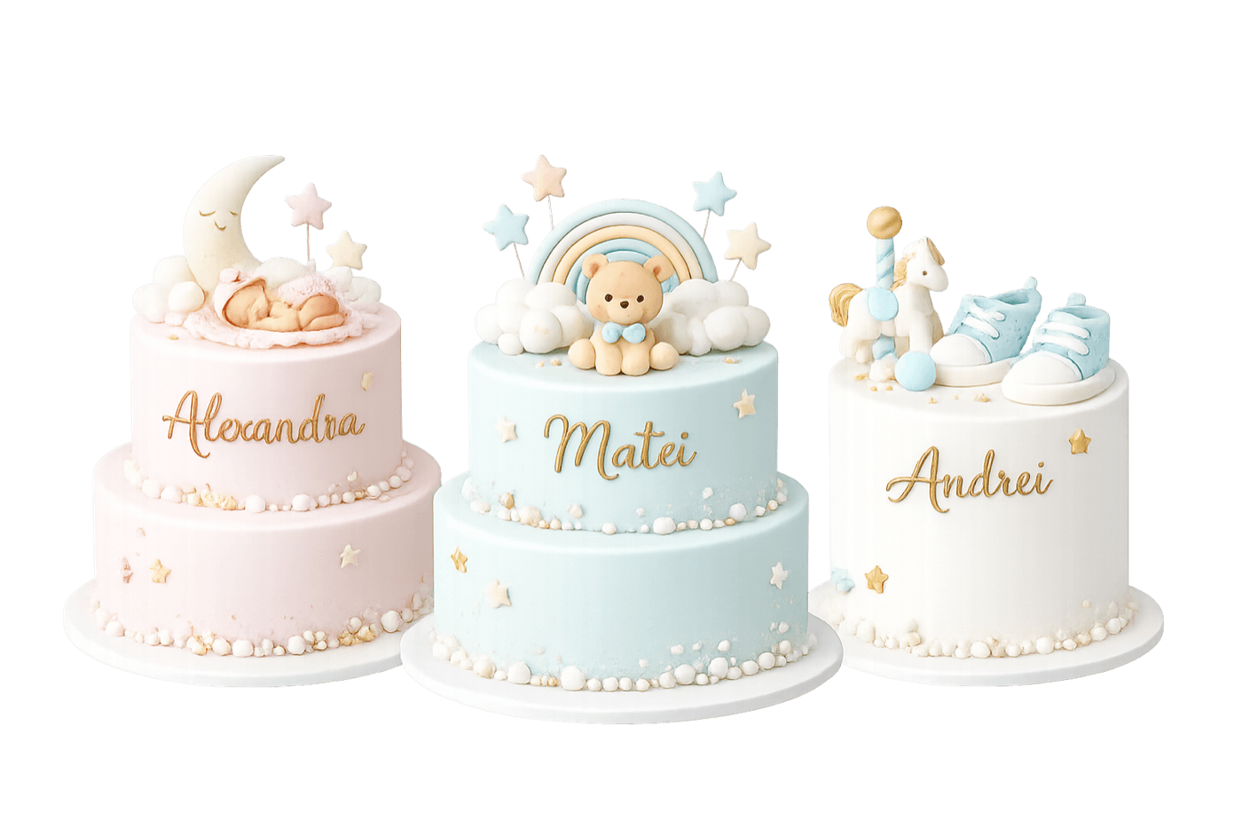 Tort pentru botez personalizat în Chișinău